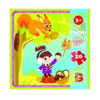 Пазли G-Toys Лісові мешканці, 20 елементів, LR06