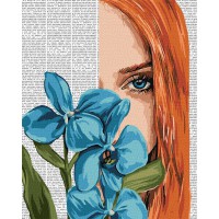 Картина за номерами Барвиста поезія Блакитна орхідея Ideyka 40×50 см КНО8583