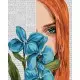 Картина за номерами Барвиста поезія Блакитна орхідея Ideyka 40×50 см КНО8583