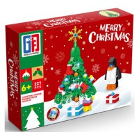 Конструктор Ялинка з іграшками, пінгвін, 123-818, 221 деталь