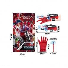 Набір супергероя "Спайдермен", рукавичка, що стріляє, кулі з присосками 3шт. BJ399