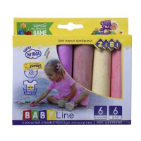 Крейда кольорова Jumbo, ZB.6710-99, 6 шт.