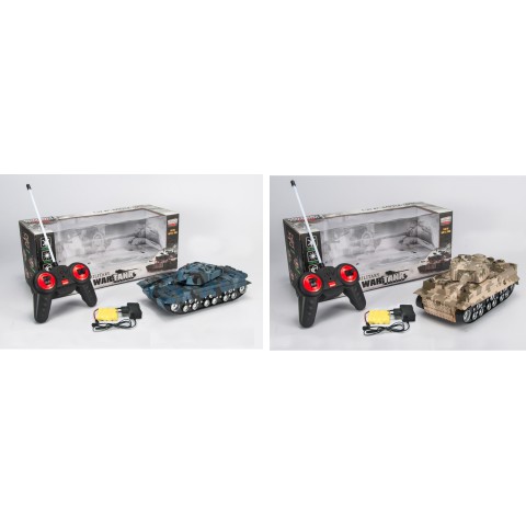 Машинка-танк на радіокеруванні, 34x13.5x14 см, 369-1/2 (В асортименті)