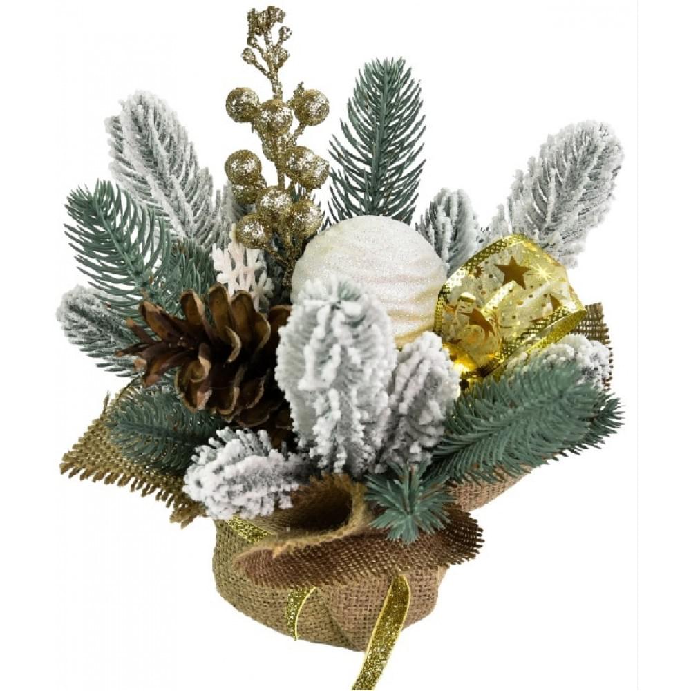 Композиція новорічна 20х26см КН08