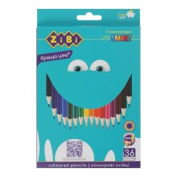 Олівці кольорові Smart, 36 кольорів