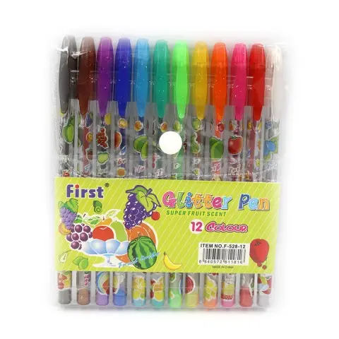 Набір гелевих ручок Glitter Pens, 12 шт., PVC