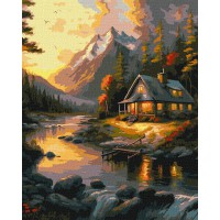 Картина за номерами Золотий захід сонця 40×50 см КНО6328