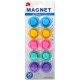 Магніт для дошки Кольоровий T-3010, 3 см, 10 шт.