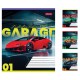 Зошити учнівські 48 аркушів лінія 1В Garage, 10 шт. в упаковці