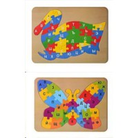 Дерев'яна іграшка Пазли тварини