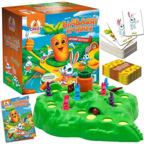 Гра настільна Vladi Toys, розважальна, Відважні кролики, VT8055-40