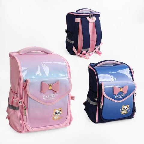 Рюкзак із клапаном, декор, 1 відділення, великі додаткові кишені, висота 37 см, C65492 (В асортименті)