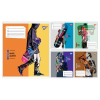 Зошити учнівські 48 аркушів клітинка Yes Skate is always, 10 шт. в упаковці