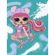 Набір для розпису по номерах для дітей 5+ Tweens LOL Skate Dance Ali Dance, Ideyka, 30x40 см, КНО1207