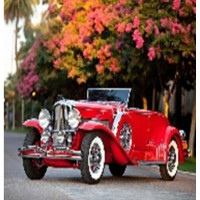 Алмазна мозаїка за номерами Ретро авто, 40x50 см, полотно на рамі