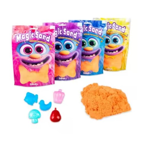 Кінетичний пісок Magic Sand, 39403-7, оранжевий, 0.5 кг