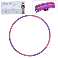 Обруч хулахуп розбірний, 8 секцій, діаметр 92 см, метал+EVA, MS4477-3