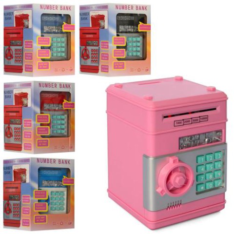 Скарбничка сейф із кодом, затягує купюри, звук, світло, MK4524 (В асортименті)