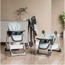 Стільчик для годування Toti мягкий чохол PU, 4 колеса, з’ємний столик, корзинка, в кор. /1/