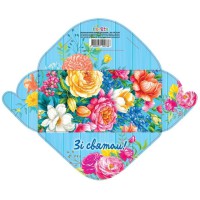 Конверт для грошей простий КВ24-64 (українською), 10 шт. в упаковці