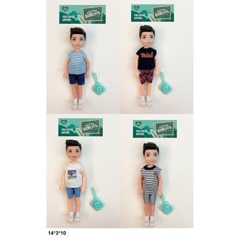 Лялька, YD54/55/56/58, 13 см, хлопець з аксесуарами (В асортименті)