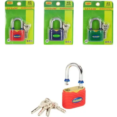 Замок навісний 45 мм із захисним покриттям GUSAMI BGU845