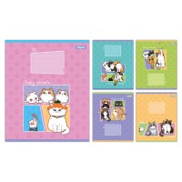 Зошити учнівські 12 аркушів лінія 1B Fluffy miracle, 25 шт. в упаковці