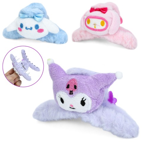 Плюшева заколка-краб для волосся Kuromi YG0153, 11 см (В асортименті)