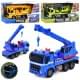 Будтехніка кран 25см, 1:16, інерція, рухомі деталі, 3 кольори, звук, світло, на бат-ці(табл), в кор-ці 32,5-17,5-13см /24/