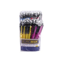 Ручка кулькова автоматична Wise, 0.7 мм, блакитна, 60 шт., BM.8228