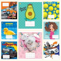 Зошити учнівські 12 аркушів коса лінія 25 штук в упаковці ТЕ43103