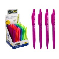 Ручка автоматична масляна Buromax TropicalTouch, 36 шт., синій, 0.7 мм, BM.8272