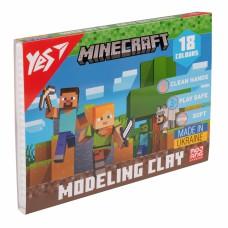 Пластилін Yes "Minecraft", 18 кольорів, 360г 540678