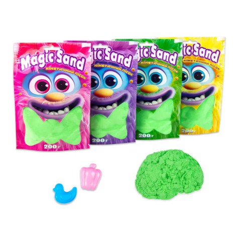 Кінетичний пісок Magic Sand, 39401-2, зелений, 0.2 кг
