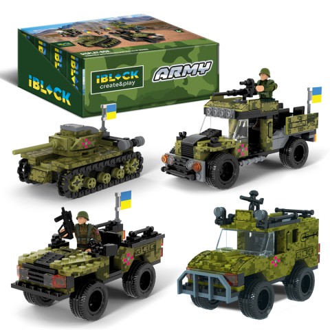 Конструктор IBLOCK Армія, PL-921-426, 122-161 деталей, (В асортименті)