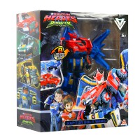 Ігровий набір з роботом-трансформером DINOSTER Раптор Болт Вінг 2 машини EU580813