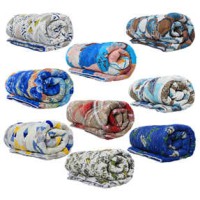 Ковдра "літня" евро стьобана, тканина поліестер, синтепон (60г/м2) 200х210 см. Кольорова homefort