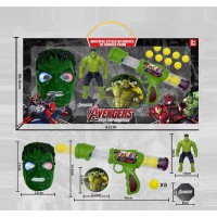 Набір героя маска + фігурка 17 см підсвічування пістолет 8 м'яких кульок BB991QA