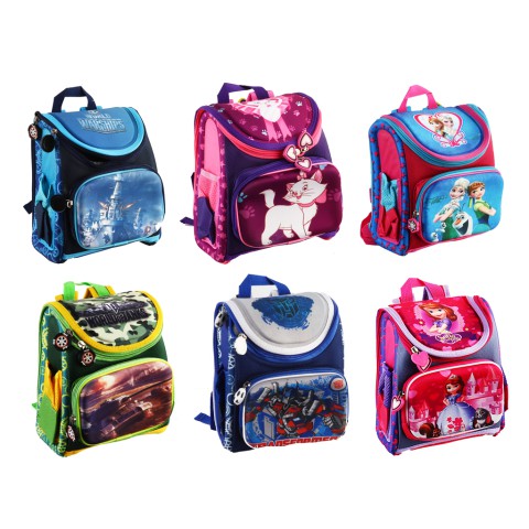 Рюкзак-коробка із принтом, L, 24x20x12 см, 1619 (В асортименті)