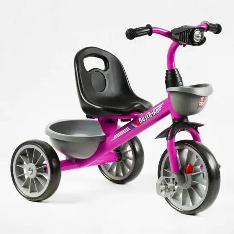 Велосипед триколісний Best Trike BS-44101 EVA колеса 12"/10", музика, 2 кошики