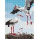Набір з алмазною мозаїкою Сім’я лелек AMO8063, 30x40 см