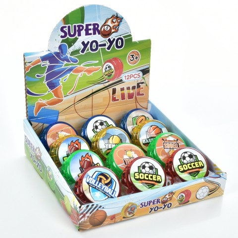 Йо-йо, 6 см, світлові ефекти, на батарейках, 22.5x6x22 см (В асортименті)