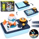 Набір Космос, поле 25.5x16 см, таймер, катапульта, ракета-конструктор, 26.5x22.5x10 см