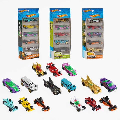 Набір машин 5 машинок металопластик (В асортименті) ML1977A5