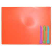 Дощечка для пластиліну, 3 стека, кораловий