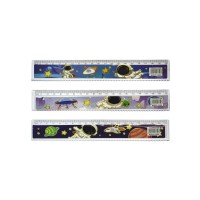 Лінійка пластикова Космос, 20 см, 12 шт. в упаковці