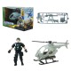 Військовий набір Вертоліт, аксесуари, 27.5x11.5x18 см