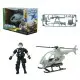 Військовий набір Вертоліт, аксесуари, 27.5x11.5x18 см