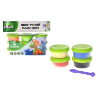 Набір для ліплення з повітряним пластиліном, 9 кольорів, у стаканчиках, TM Lovin