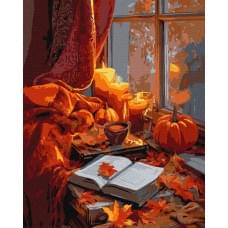 Набір для розпису по номерах "Осінь у серці" Ideyka 40х50см КНО6417